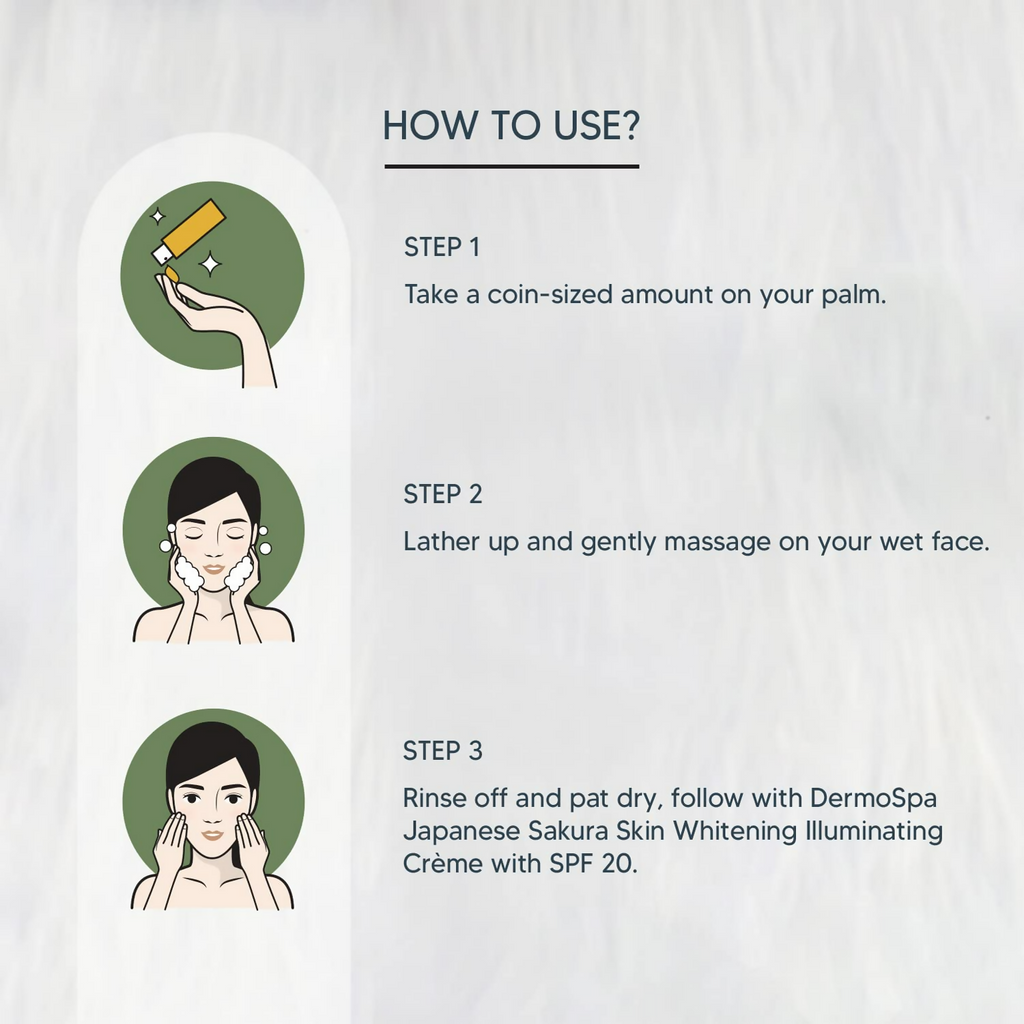 Lotus Professional DermoSpa Japanese Sakura Skin Whitening Face Wash | Grocsy
