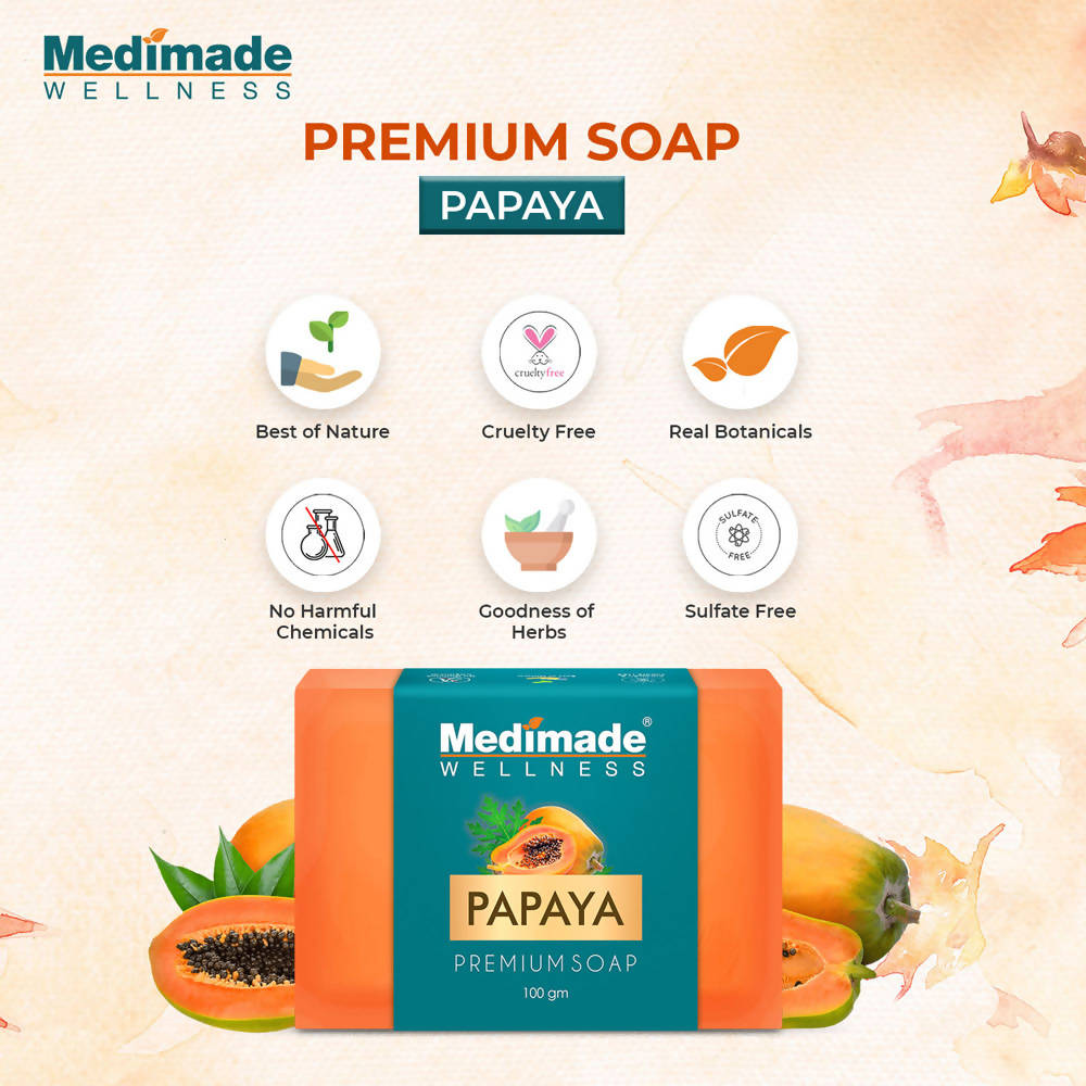 Medimade Wellness Papaya Premium Soap | Grocsy