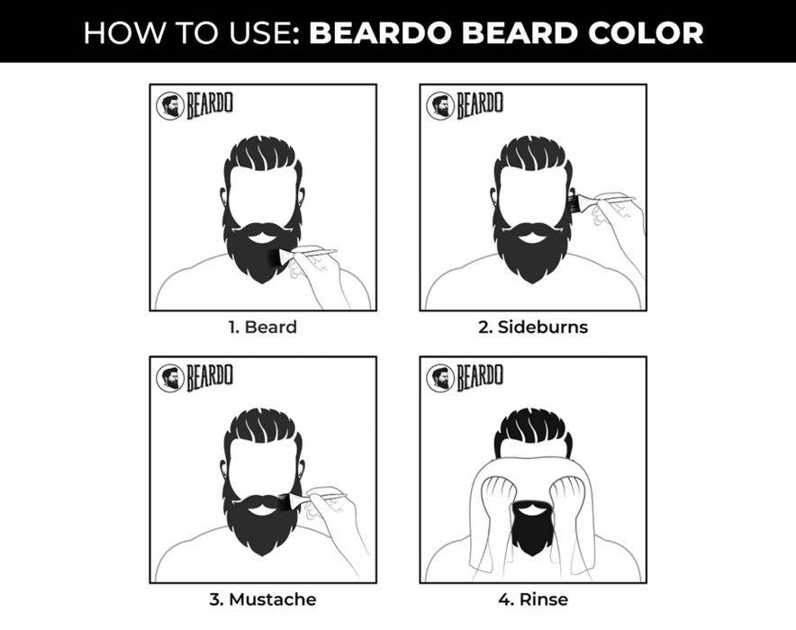 Beardo Beard Color for Men - Natural Black | Grocsy
