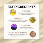 Just Herbs Pure Ghee & 24K Gold Deep Nourishing Souffle Cream | Grocsy