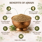 Village-Organica Ajwain Seeds | Grocsy