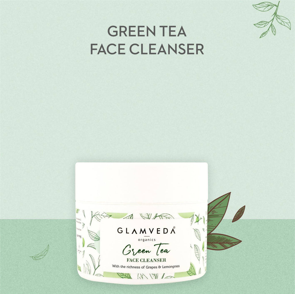 Glamveda Green Tea Recharge & Renew Cleanser | Grocsy