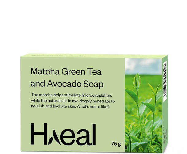 Haeal Matcha Green Tea and Avocado Soap | Grocsy