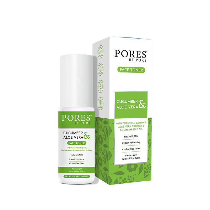 Pores Be Pure Cucumber Face Toner With Aloe Vera | Grocsy