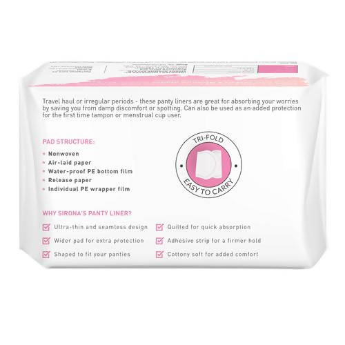 Sirona Dry Comfort Panty Liners | Grocsy