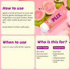 PLIX The Plant Fix Guava 10% Vitamin C Face Serum & Face Wash Combo | Grocsy