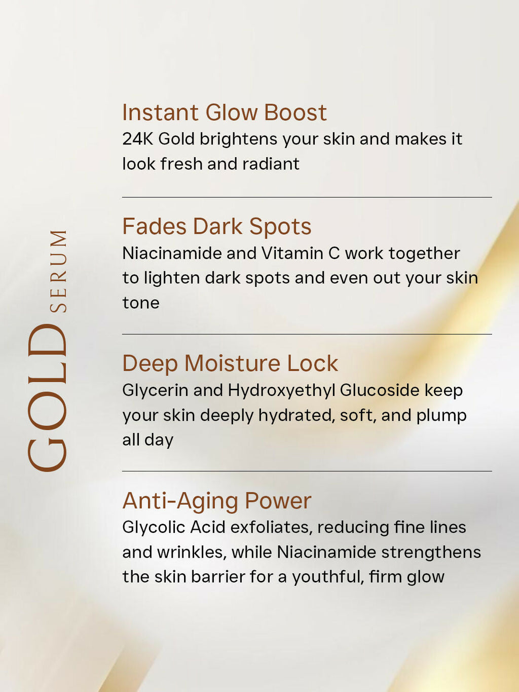 Flawora 24k Golden Glow Face Serum | Grocsy