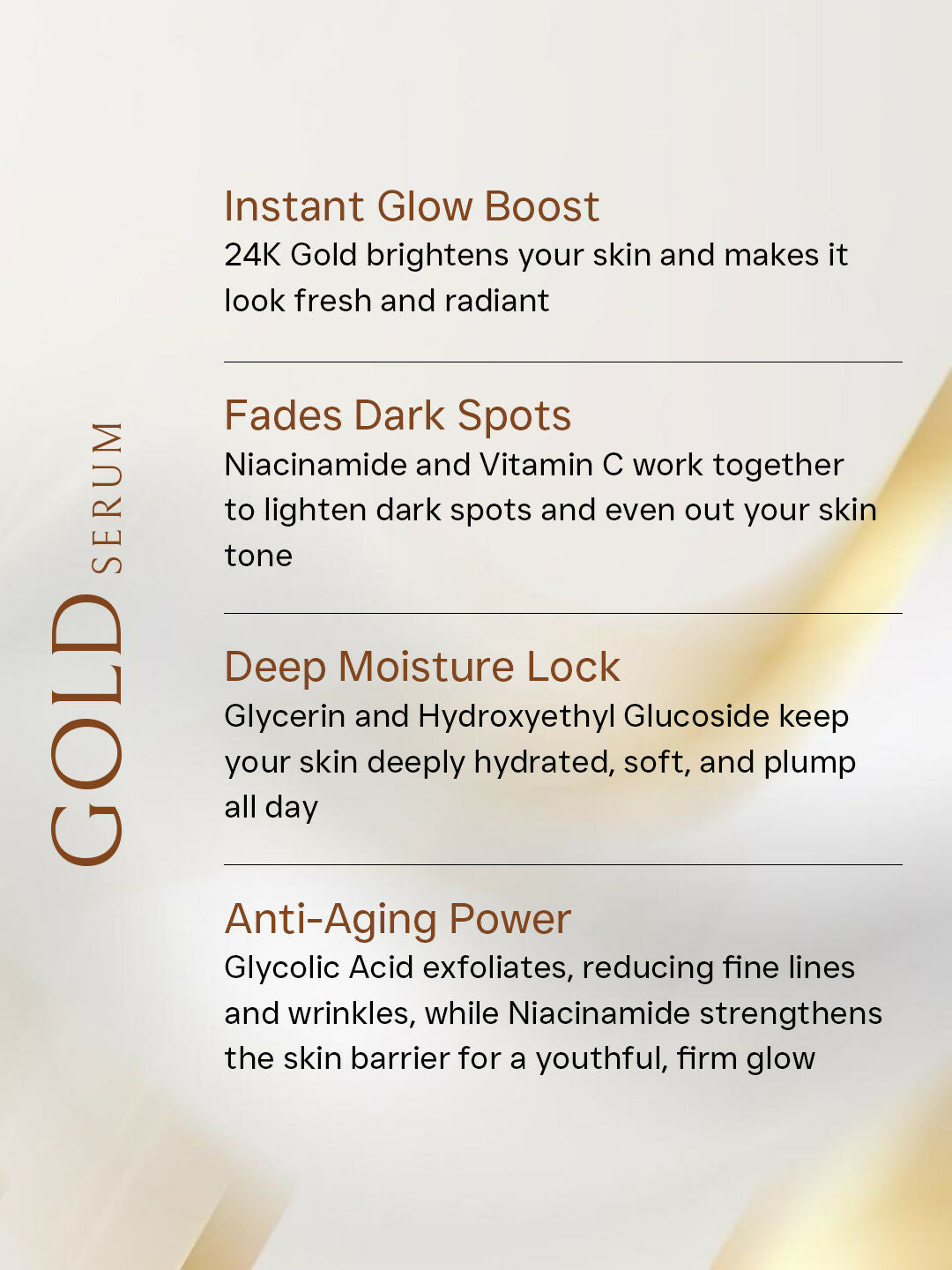 Flawora 24k Golden Glow Face Serum | Grocsy