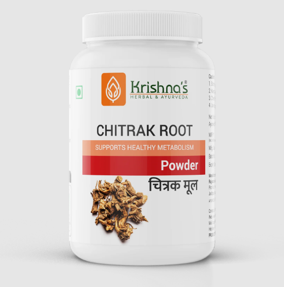 Krishna's Herbal & Ayurveda Chitrak Root Powder | Grocsy