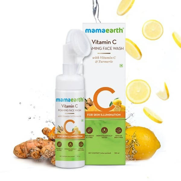 Mamaearth Vitamin C Foaming Face Wash | Grocsy