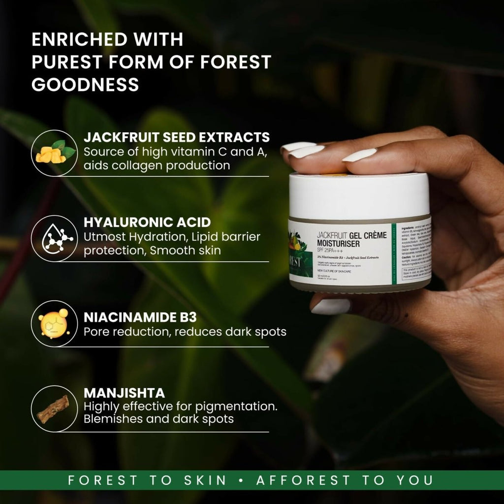 Afforest Jackfruit Gel Creme Moisturiser SPF 25 PA+++ | Grocsy