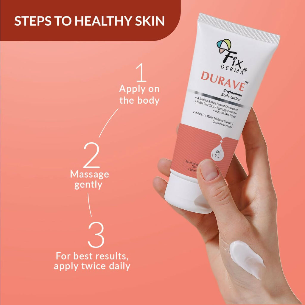 Fixderma Durave Brightening Body Lotion with Ceramide For Hyperpigmentation & Dark Spots | Grocsy