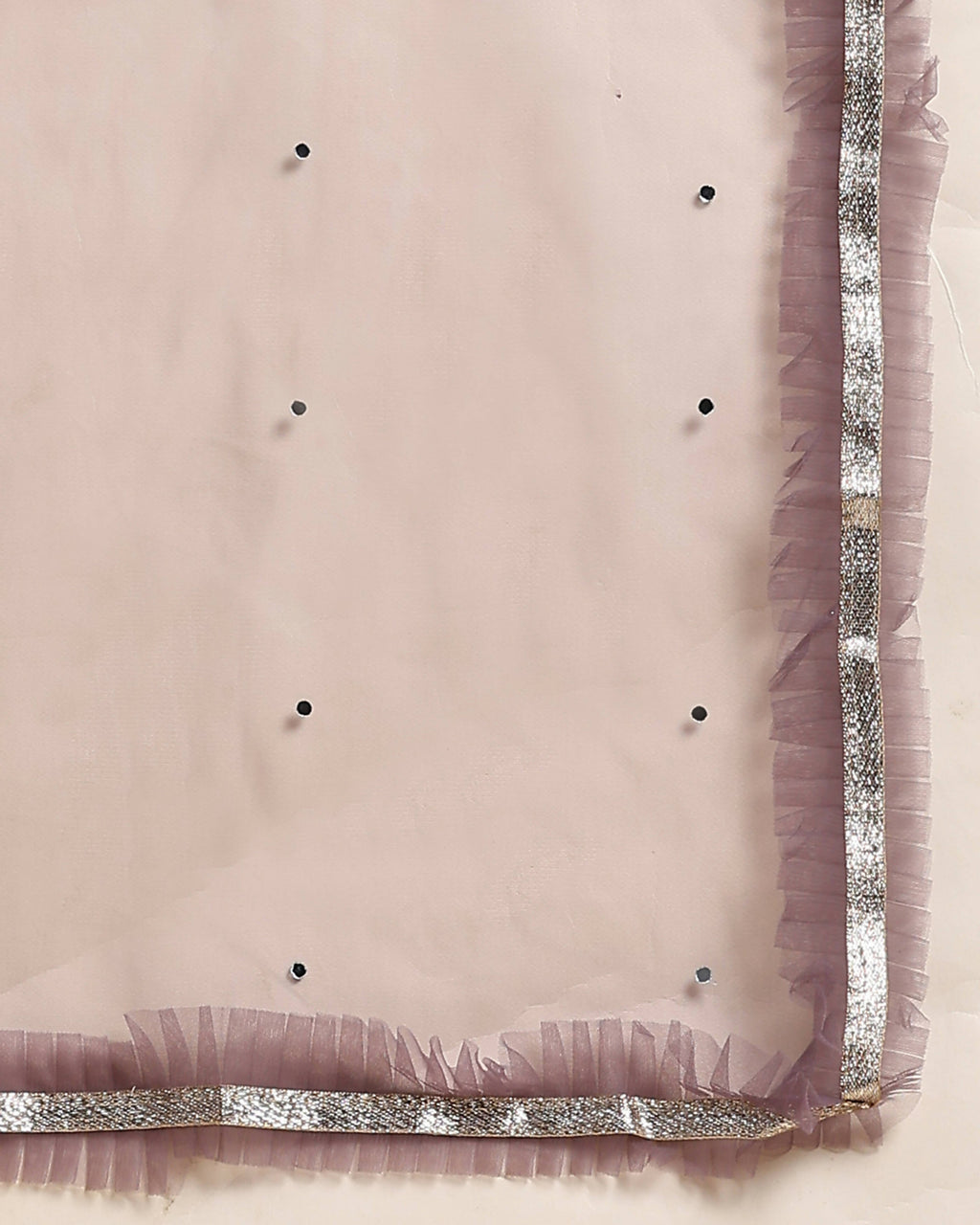 Lavender Organza Mirror With Coding Work Lehenga Choli with Dupatta - Tanya | Grocsy