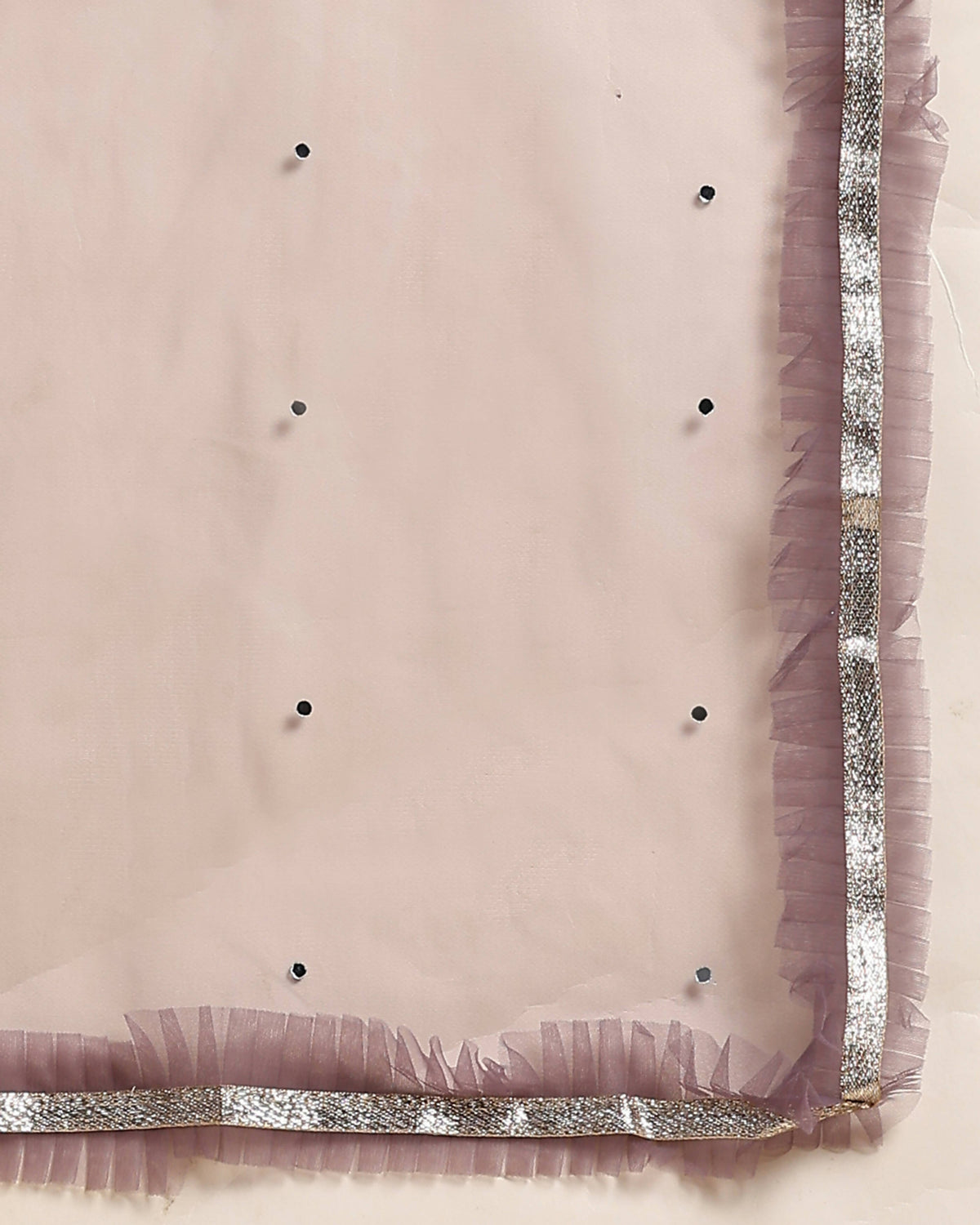 Lavender Organza Mirror With Coding Work Lehenga Choli with Dupatta - Tanya | Grocsy