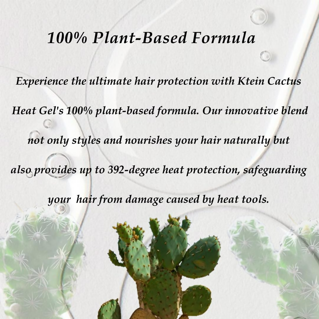Ktein Cactus Heat Gel: 392°F Ultimate Heat Defense & Luscious Hair | Grocsy