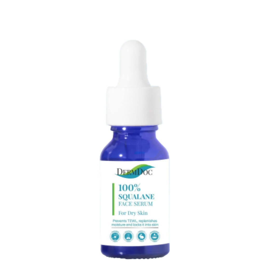 Dermdoc 100% Squalane Face Serum for Dry Skin, For Skin Nourishment & Hydration | Grocsy
