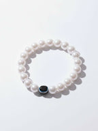 NVR Black Evil Eye White Bracelet for Men & Women | Grocsy