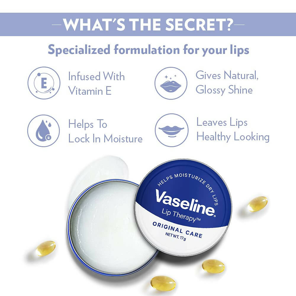 Vaseline Original Care Lip Therapy | Grocsy