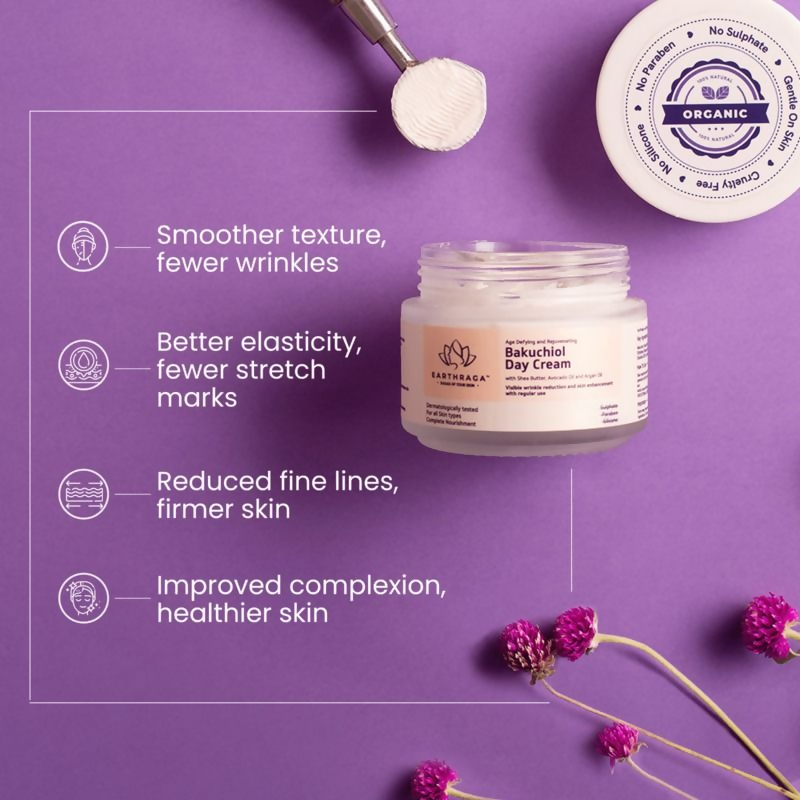 Earthraga Age Defying and Rejuvenating Bakuchiol Day Cream | Grocsy