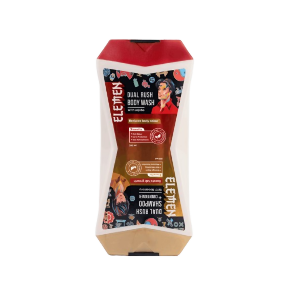 Elemen Dual Rush – Body Wash + Shampoo & Conditioner with Jojoba and Rosemary | Grocsy