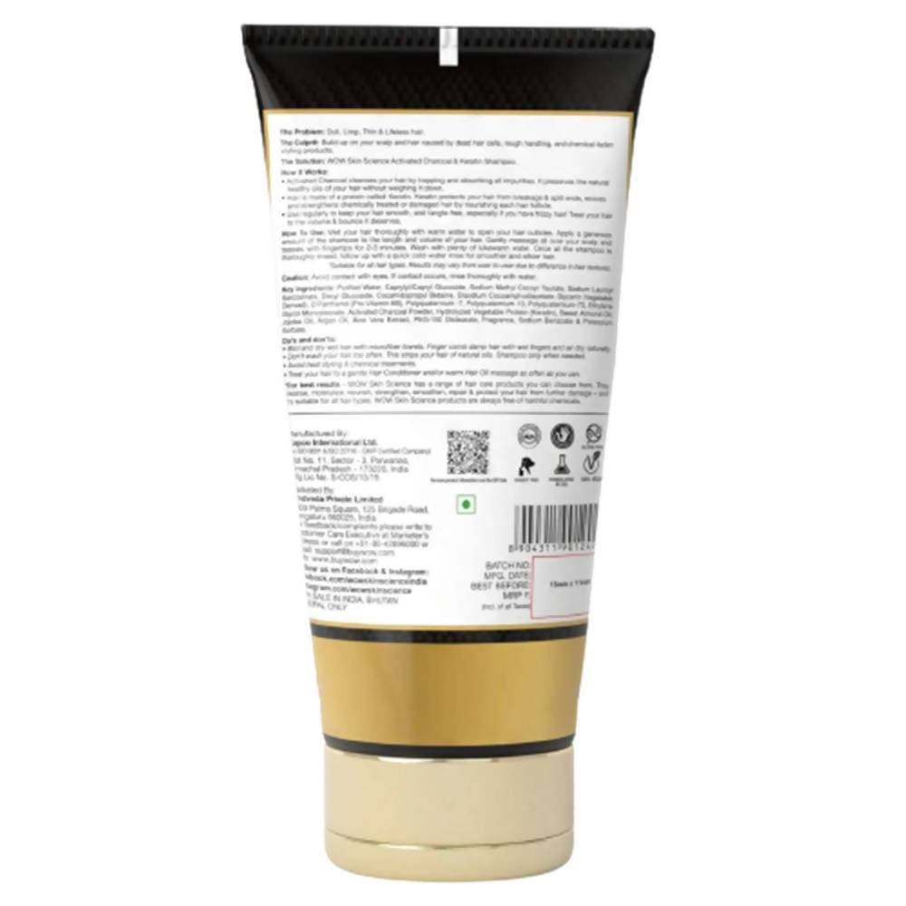 Wow Skin Science Charcoal & Keratin Shampoo | Grocsy