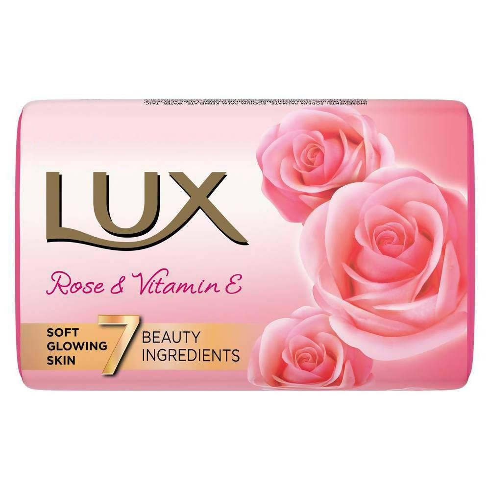 Lux Rose & Vitamin E Soap For Soft Glowing Skin | Grocsy