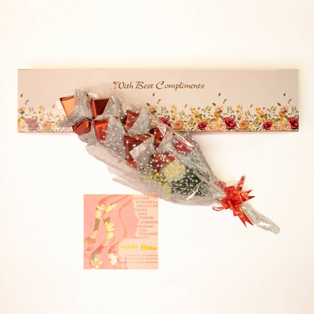 Dibha Women's Day Chocolate Bouquet Surprise For Her | Grocsy