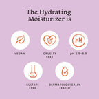 Foxtale Hydrating Ceramide Moisturizer With Hyaluronic Acid - Repairs Skin Barrier and Texture | Grocsy