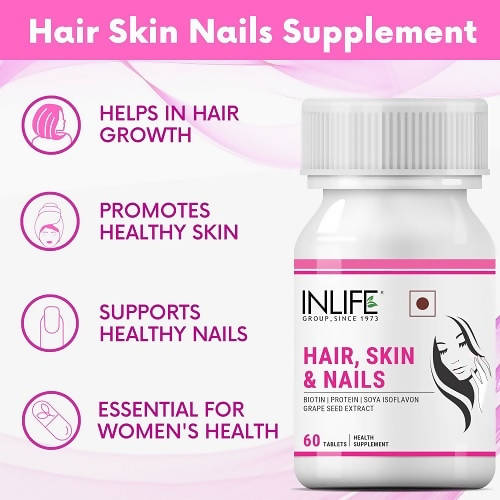 Inlife Hair Skin And Nails Tablets | Grocsy