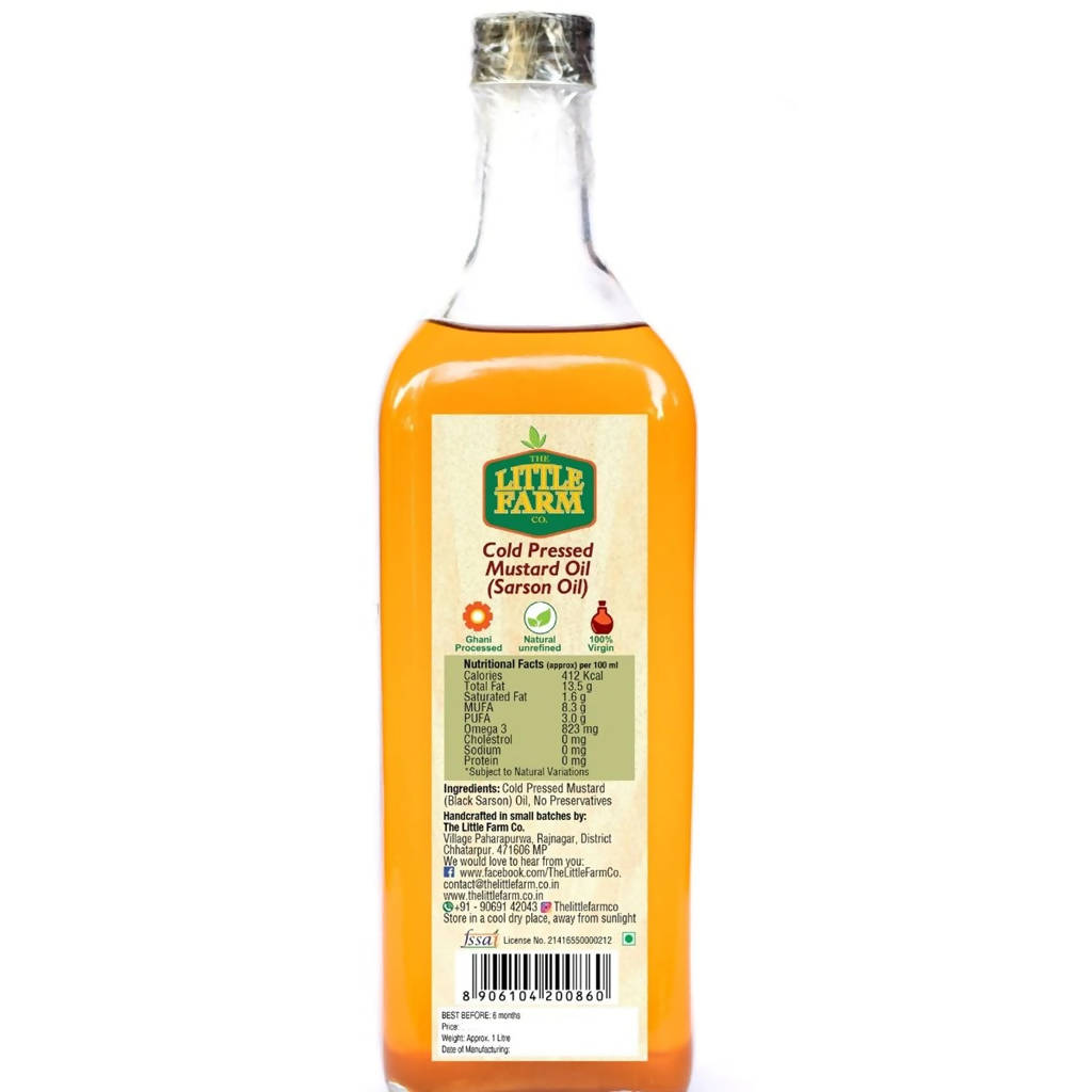 The Little Farm Co Cold Pressed Mustard Oil | Grocsy
