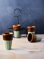 Simply Soho Kulhad Caddy-Set of 4 | Grocsy