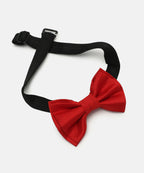 Manet Boys Solid Double Layer Bow - Red | Grocsy