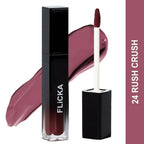 FLiCKA Set and Attack Liquid Matte Lipstick 24 Rush Crush - Nude | Grocsy
