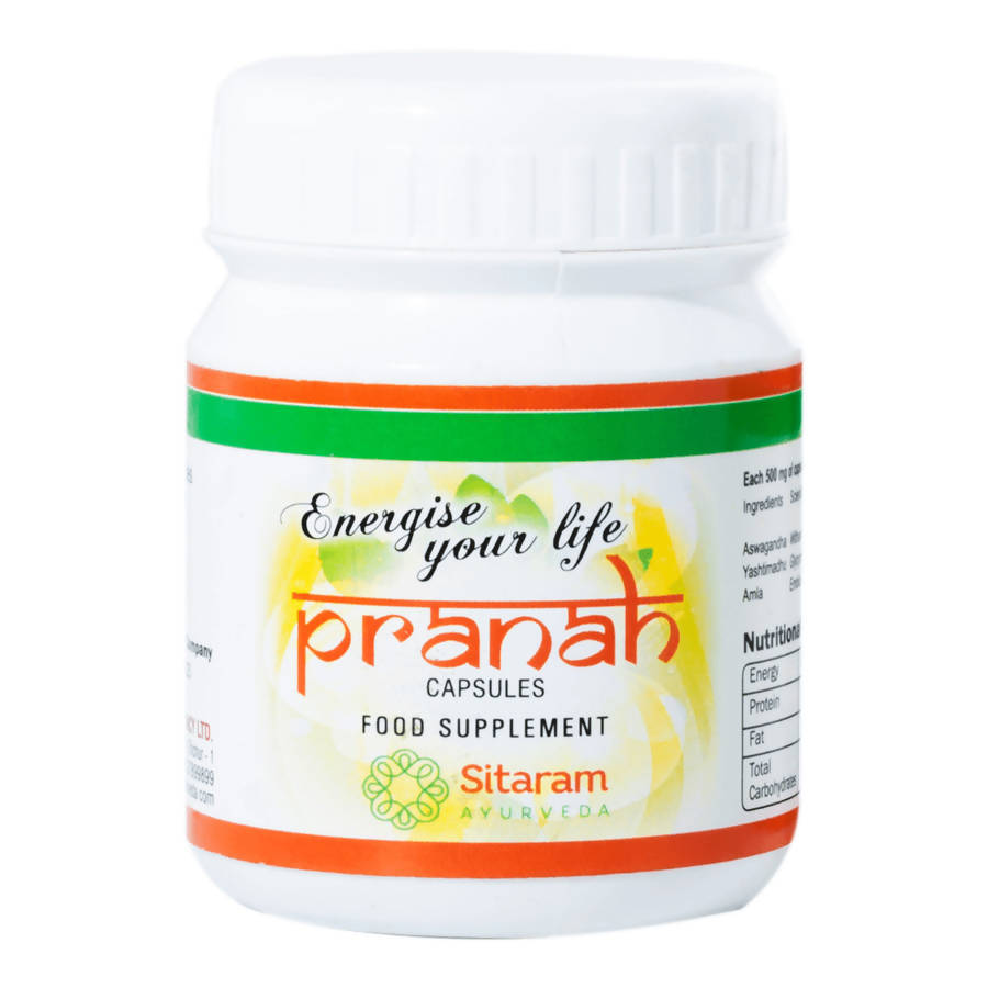 Sitaram Ayurveda Pranah Capsules | Grocsy