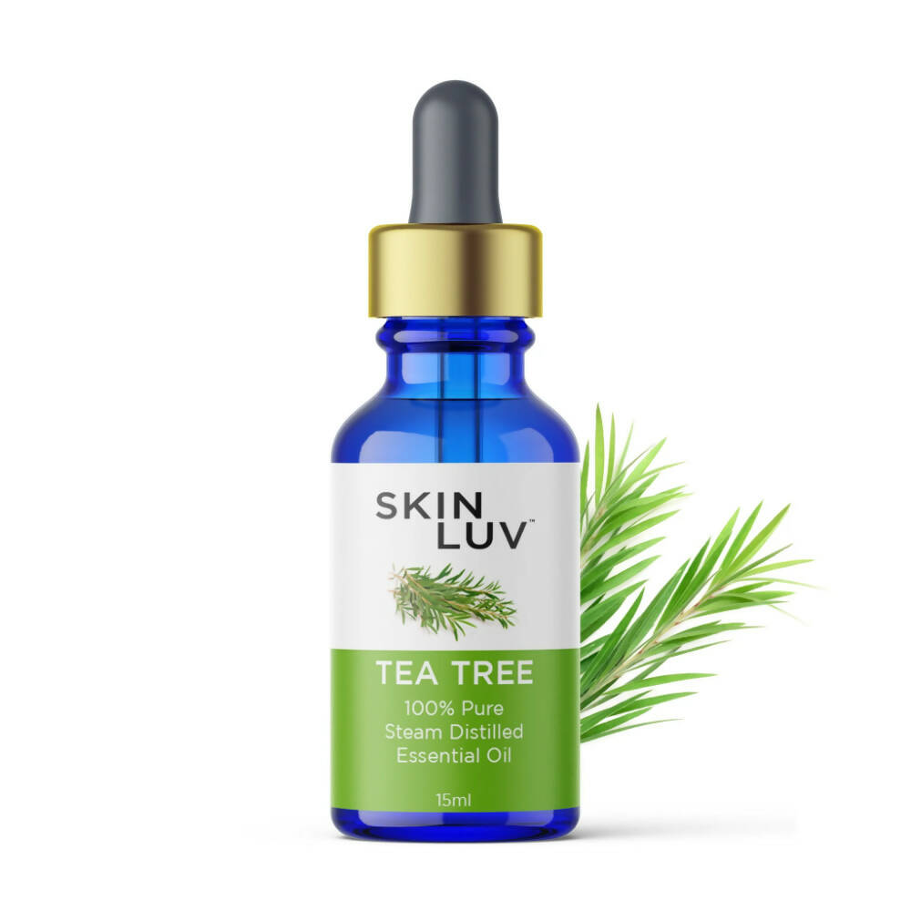 SkinLuv Tea Tree Pure & Organic Steam Distilled Essential Oil | Grocsy