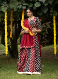 Yash Enterprise Multi Color Rayon Cotton Embroidery Semi Stitched Navratri Top Chaniya Choli | Grocsy