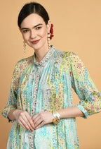 Joban Fashion Print Chinnon Kurta Set | Grocsy