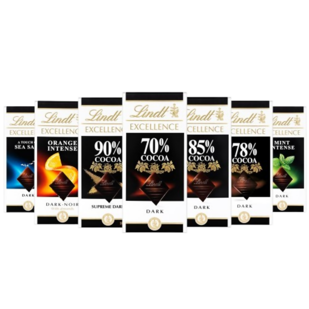 Lindt Excellence 90% Cocoa Dark Supreme Noir Chocolate Bar | Grocsy