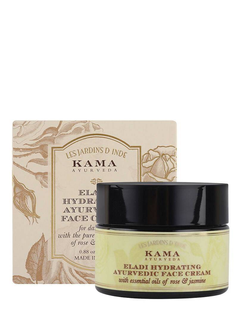 Kama Ayurveda Hydrating Summer Skin Combo - Rose Water, Rose & Jasmine Cleanser & Eladi Face Cream | Grocsy