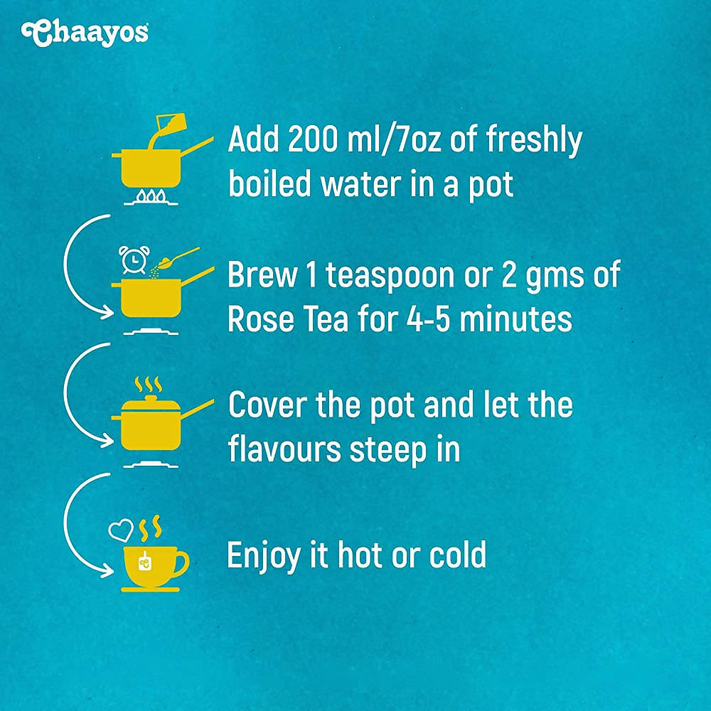 Chaayos Herbal Rose Tea | Grocsy