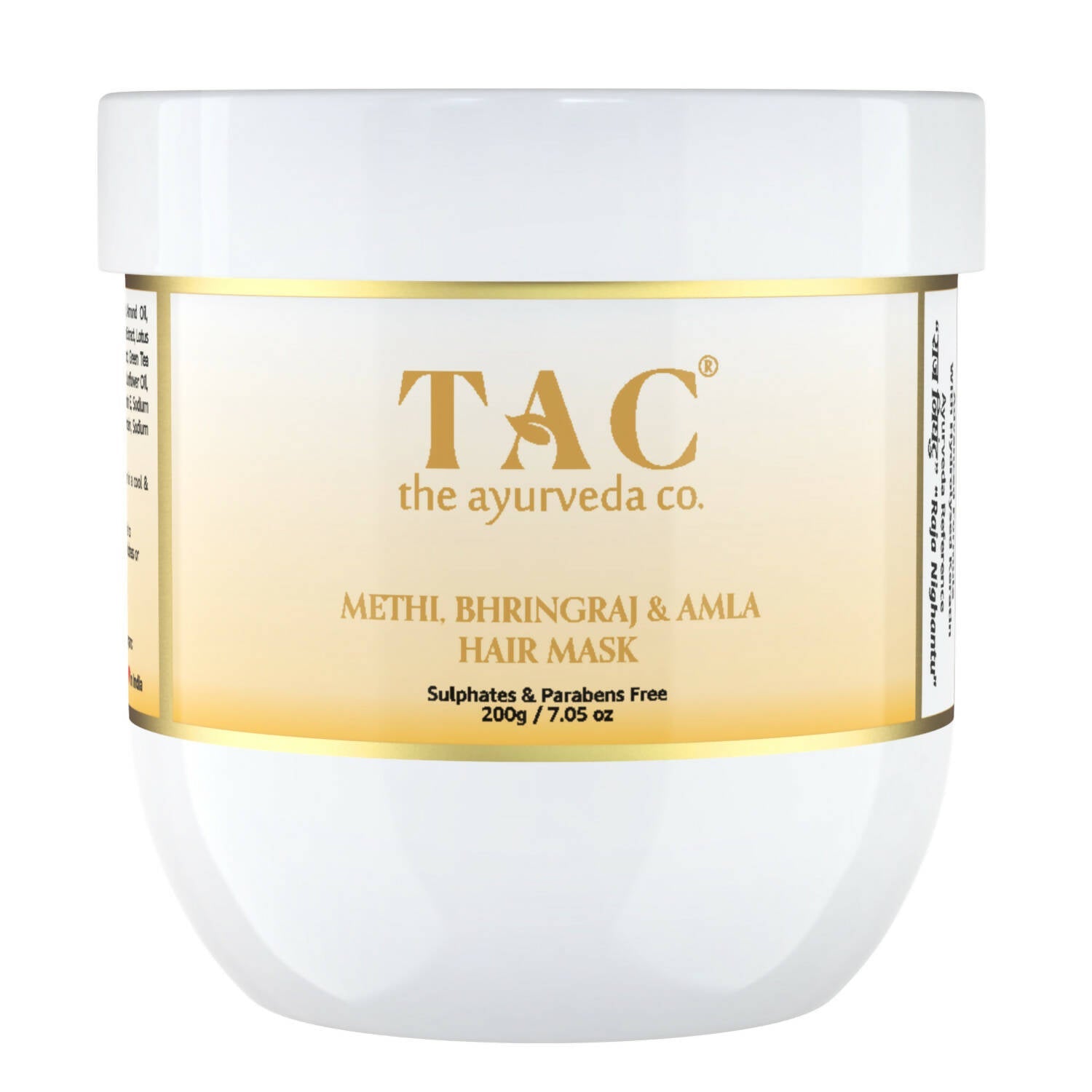 TAC - The Ayurveda Co. Methi, Bhringraj & Amla Hair Mask For Hair Growth with Natural Keratin | Grocsy