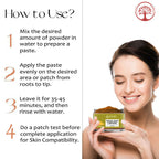 Ivory Natural Facial Wax Powder With Turmeric - Natural Facial Hair Removal Wax For Instant Skin Brightening | Grocsy