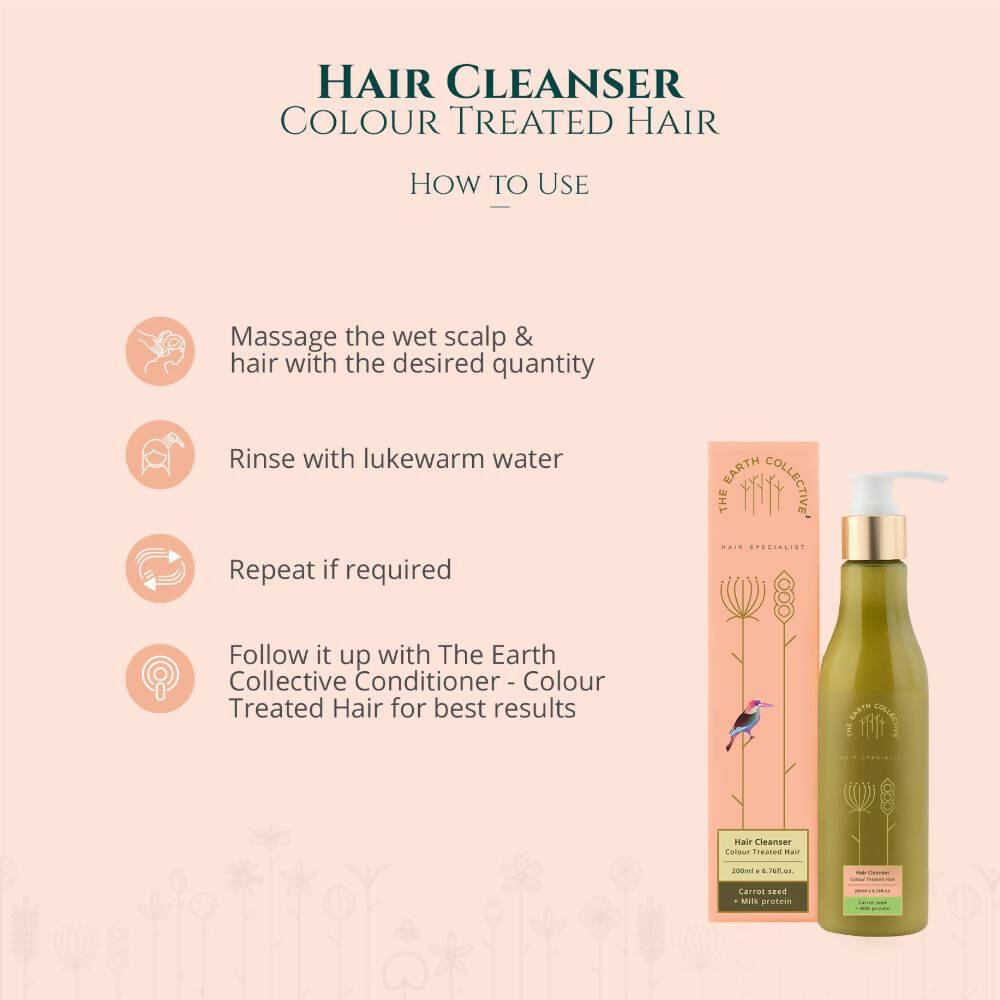 The Earth Collective Hair Cleanser - Color Treated Hair | Grocsy