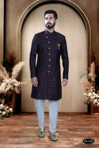 Joban Fashion Men's Wine TR Kurta with Pyjama | Grocsy