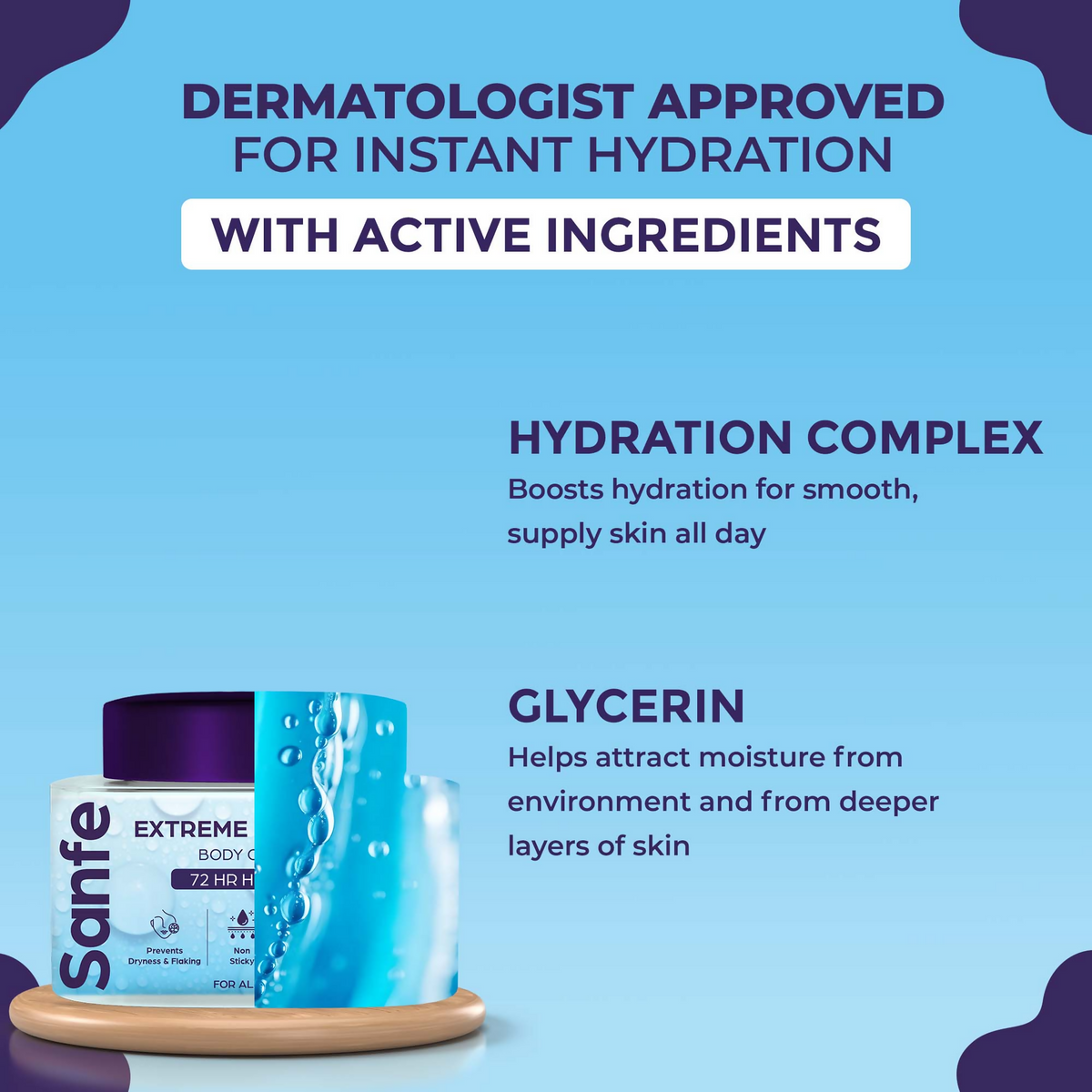 Sanfe Extreme Hydrating Body Gel Cream | Grocsy