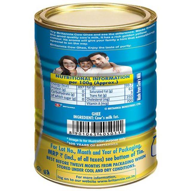 Britannia Pure Cow Ghee | Traditional Ghee | Desi Cow Milk Ghee | Premium Cow Ghee | Grocsy