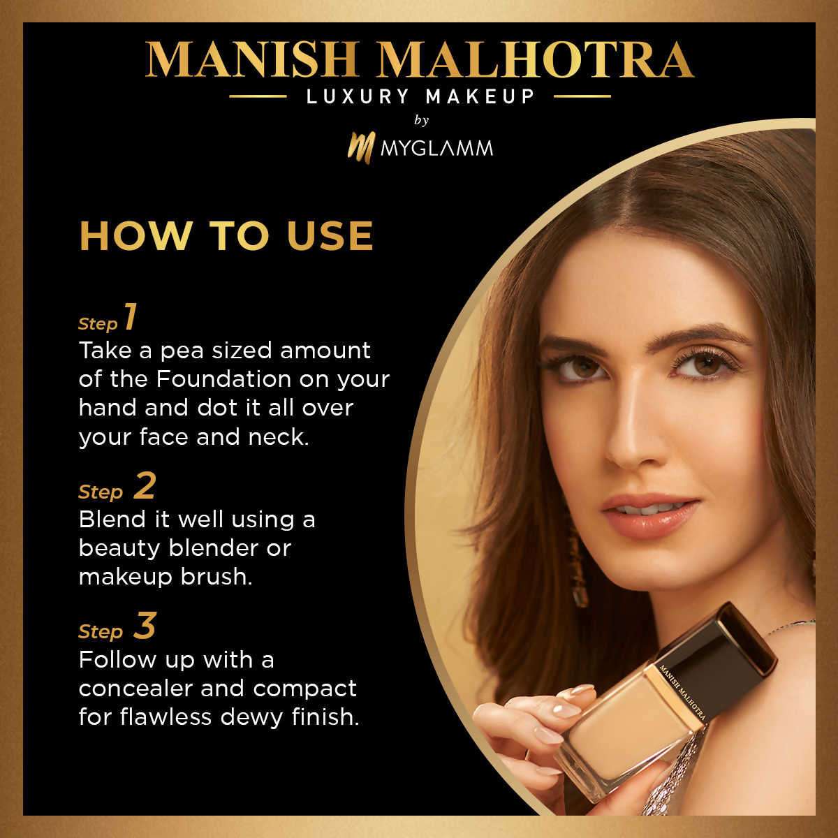 MyGlamm Manish Malhotra Beauty Skin Awakening Foundation - Neutral Beige | Grocsy