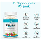Zingavita DHA Brain Boost Gummies for Kids (2+ yrs) Strawberry Lemon Flavor | Grocsy