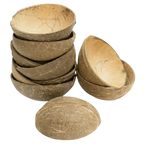 Thenga Natural Oval Coconut Shell Bowls | Grocsy