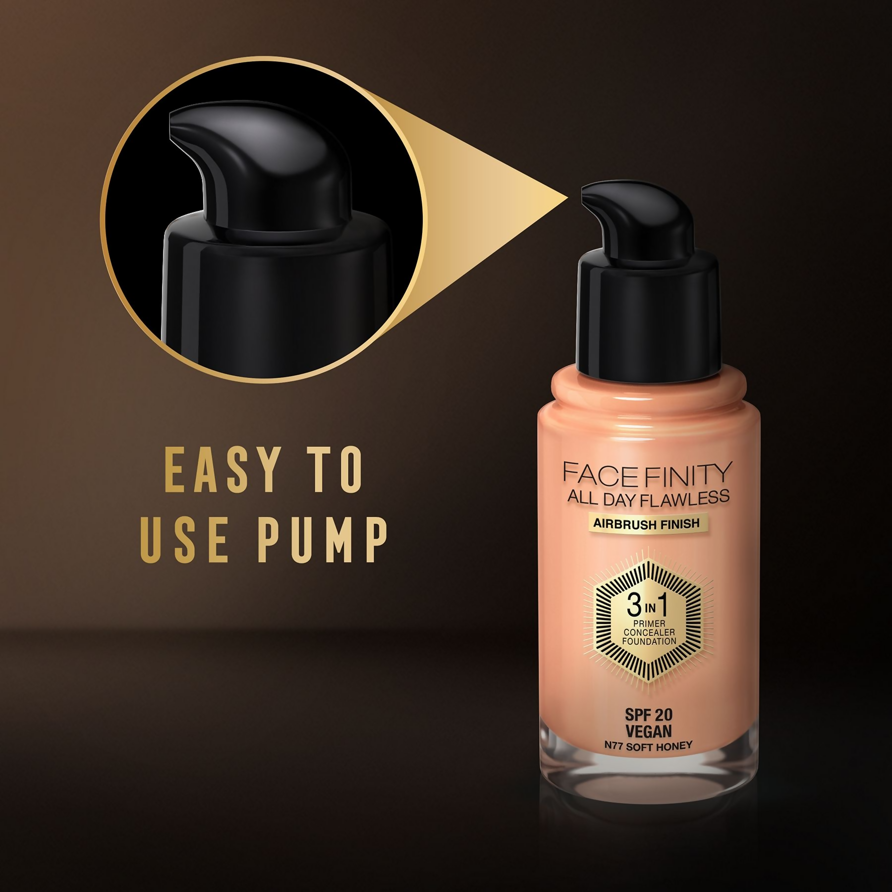 Max Factor Face Finity All Day Flawless 3 In 1 Foundation - Soft Honey | Grocsy